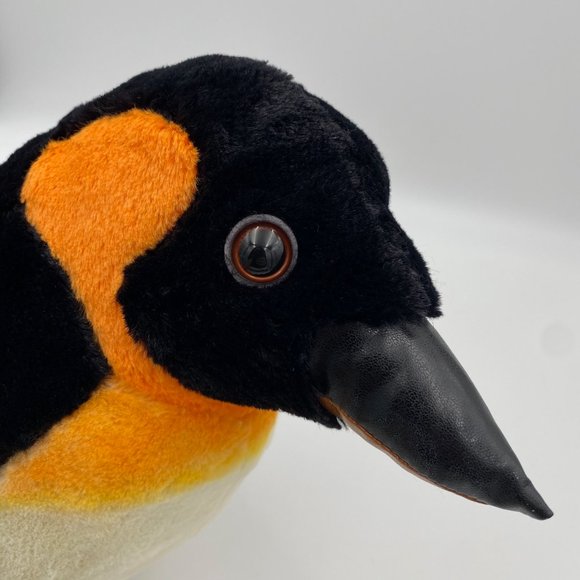SeaWorld Emperor Penguin Plush 15" Stuffed Animal Vinyl Beak Feet Realistic Soft - Picture 5 of 8